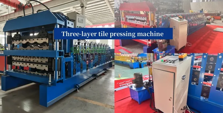 Línea de producción de máquina formadora de rollos para tejas metálicas tipo IBR