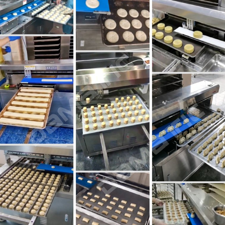 Máquina de organizar bandejas de pan baguette, pan largo, naan y pan árabe de metal plástico versátil