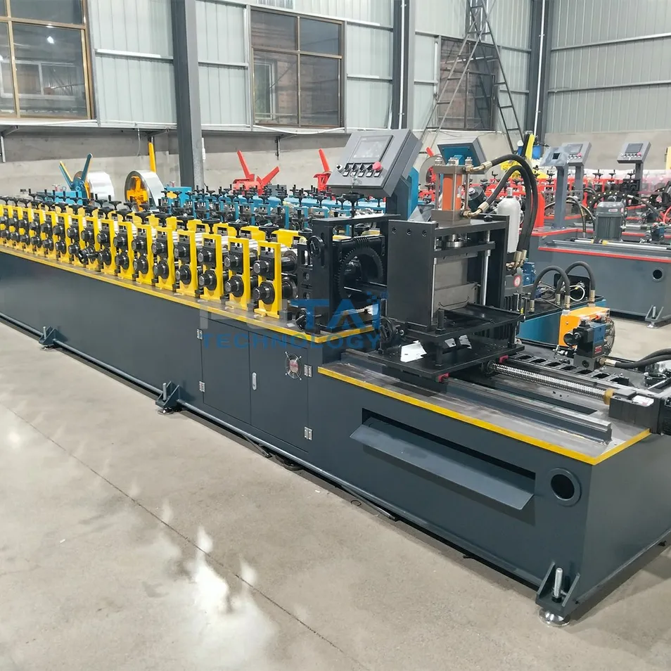 Máquina de fabricación de puertas enrollables automáticas, máquina de conformado de rodillos para cercas metálicas y puertas de garaje