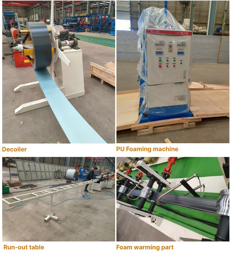 2024 Máquina de conformado de rodillos para puertas enrollables de espuma de PU, equipo de fabricación de puertas de garaje