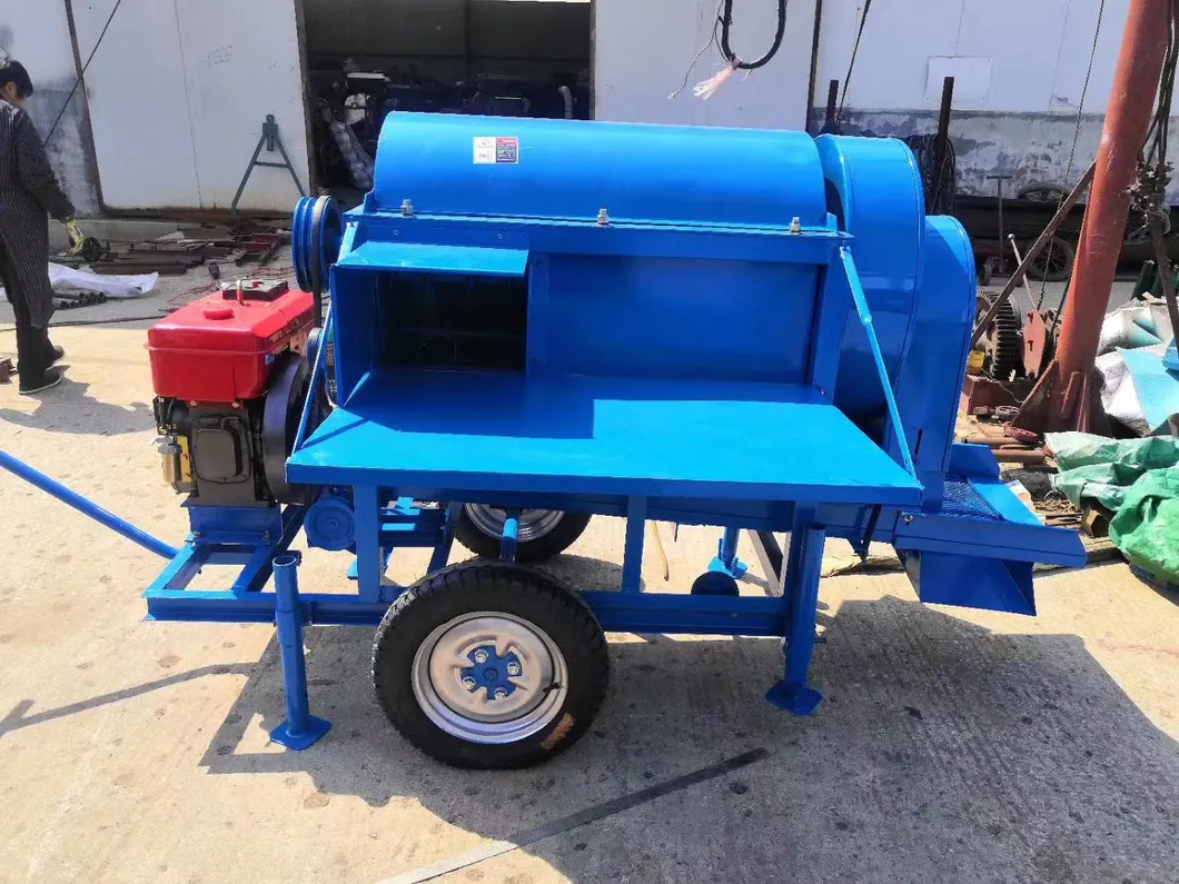 Máquina desgranadora de arroz paddy de venta directa, máquina de trilla de trigo, maíz y frijoles