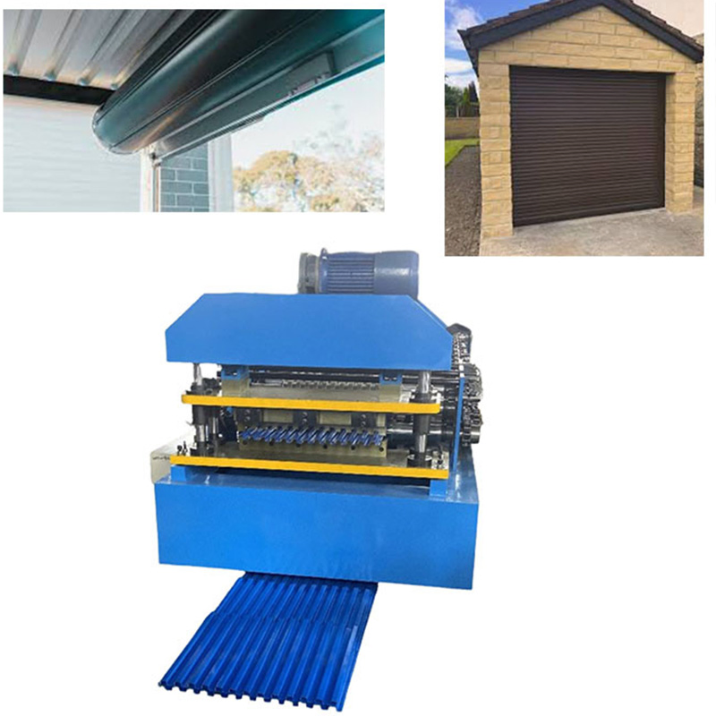 Máquina de fabricación de paneles de puerta Stype de Australia, máquina de conformado en frío de puertas de persiana metálica, máquina de puerta de garaje enrollable