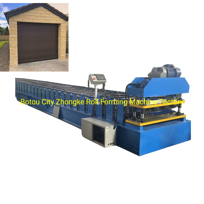 Máquina de formación en frío de canal de lamas de puerta enrollable de acero galvanizado totalmente automática, máquina de doblado de purlin