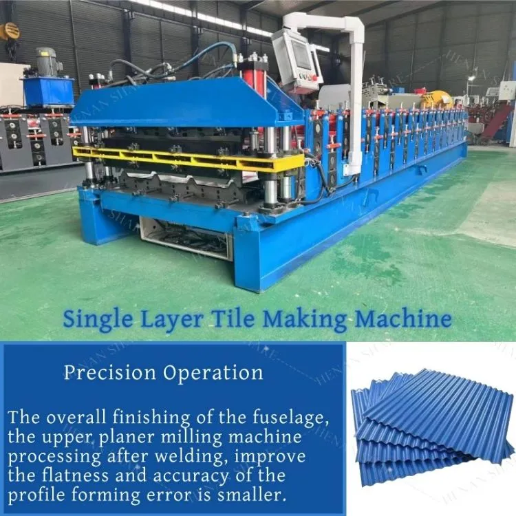 Línea de producción de máquina formadora de rollos para tejas metálicas tipo IBR