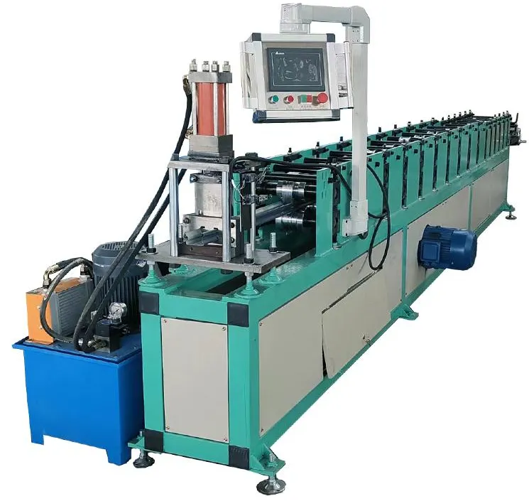 Máquina de formación de puertas de persiana de zinc, fresadora automática de persianas de acero