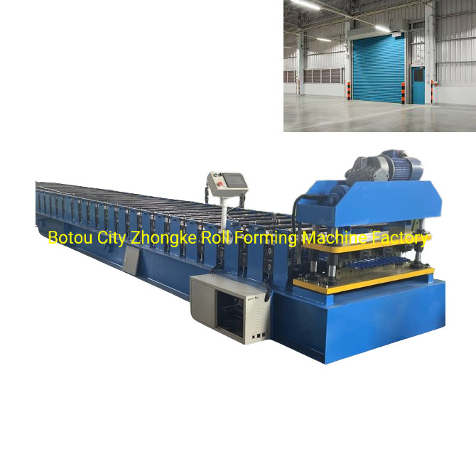 Máquina de formación en frío de canal de lamas de puerta enrollable de acero galvanizado totalmente automática, máquina de doblado de purlin