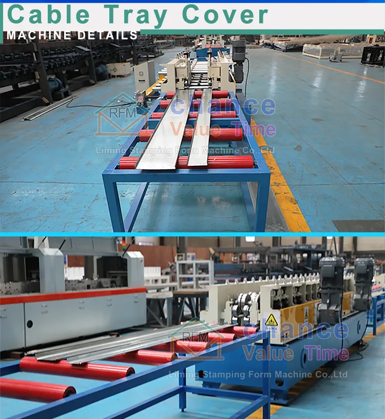 Máquina de fabricación de bandejas de cable perforadas de tipo ajustable y cambiable automático con formación en frío y punzonado