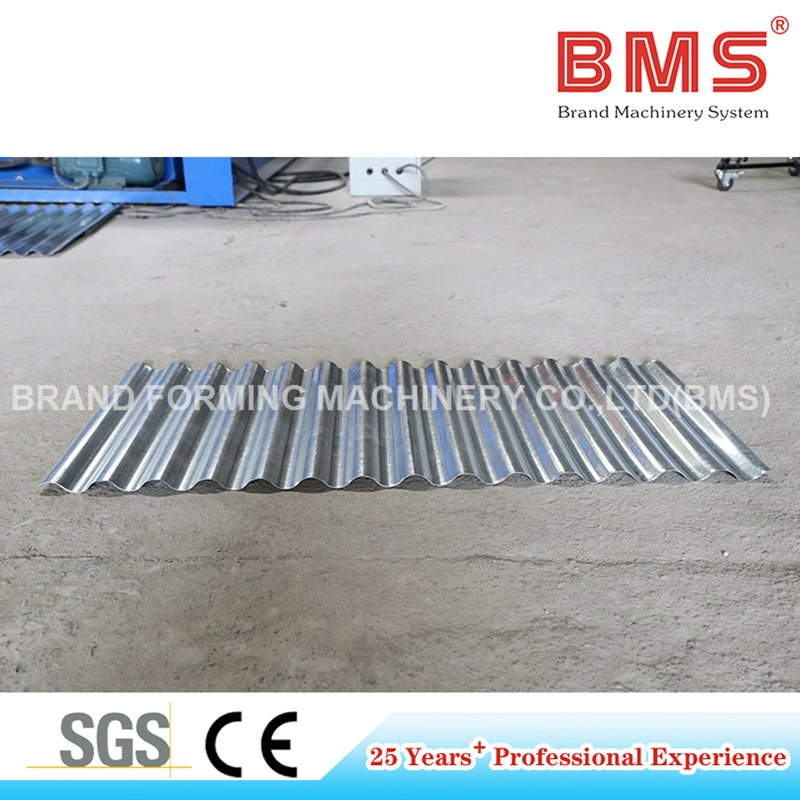 Máquina de formación en frío de paneles de techo corrugado BMS de Xiamen fabricando maquinaria de formación en rollo con material PPGI