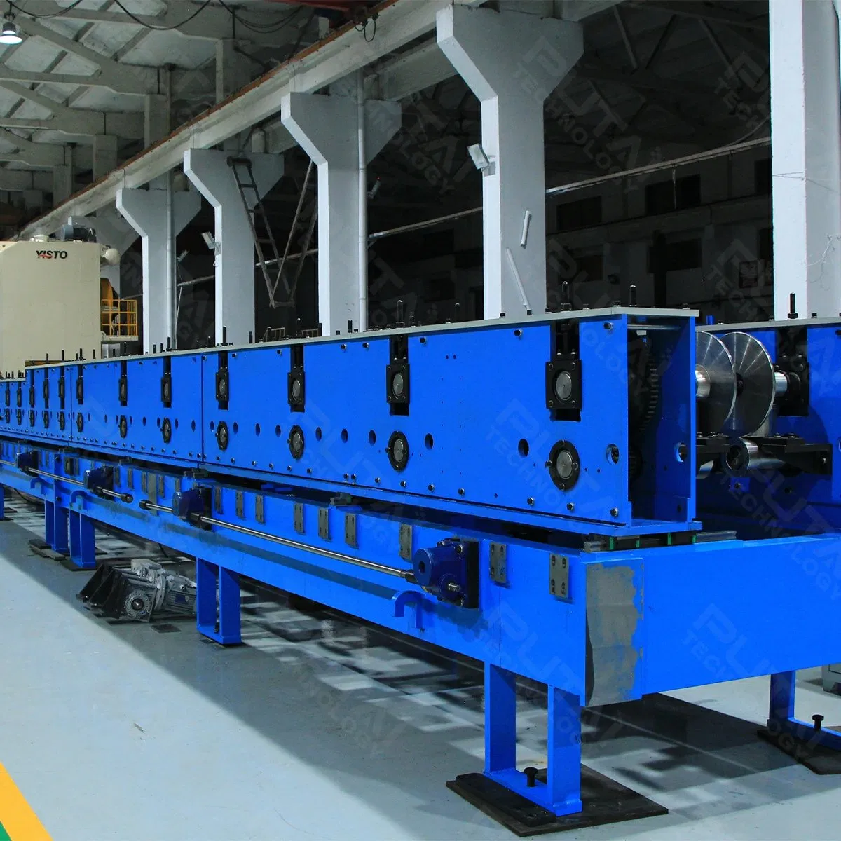 Línea de producción de maquinaria para la fabricación de bandejas de cable automáticas de alta resistencia, máquina de conformado en frío para bandejas de cable perforadas