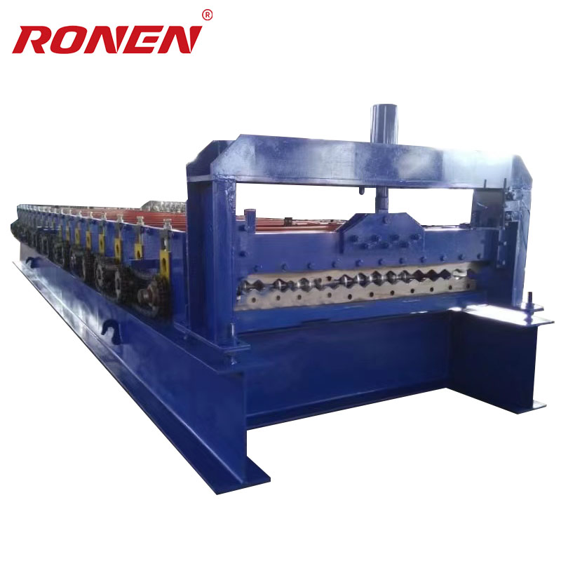 Máquina de formación de rollos para techos de chapa corrugada de metal de borde de azulejos vidriados