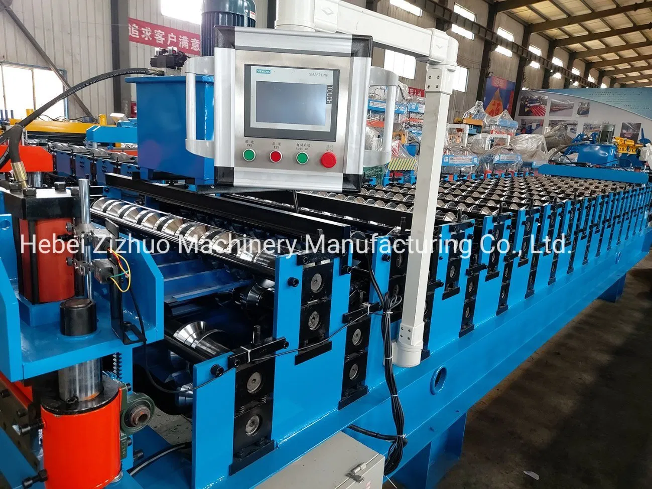 Máquina de formación en frío para hacer tejas de metal galvanizado de doble capa de acero PV4-Ondulado con perfil de caja para techos en Chile