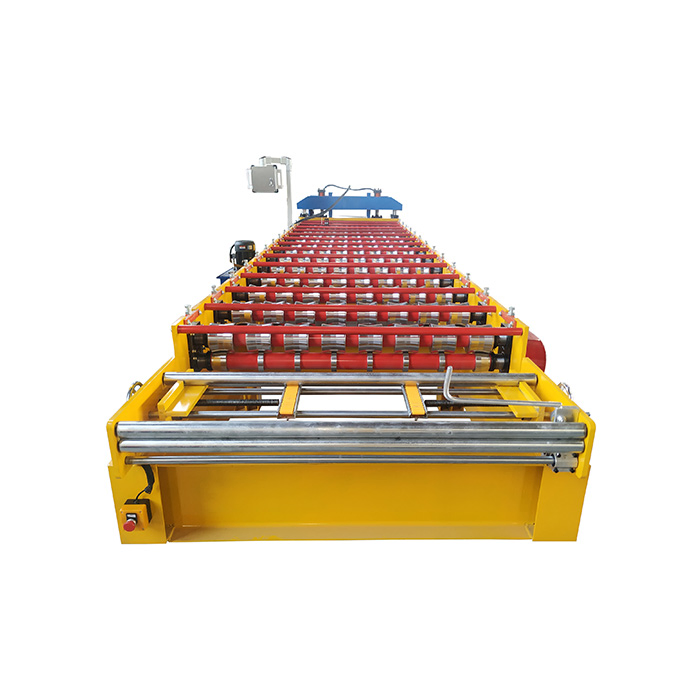 Máquina de formación en frío para láminas de techo de metal de acero galvanizado con múltiples costillas en Colombia