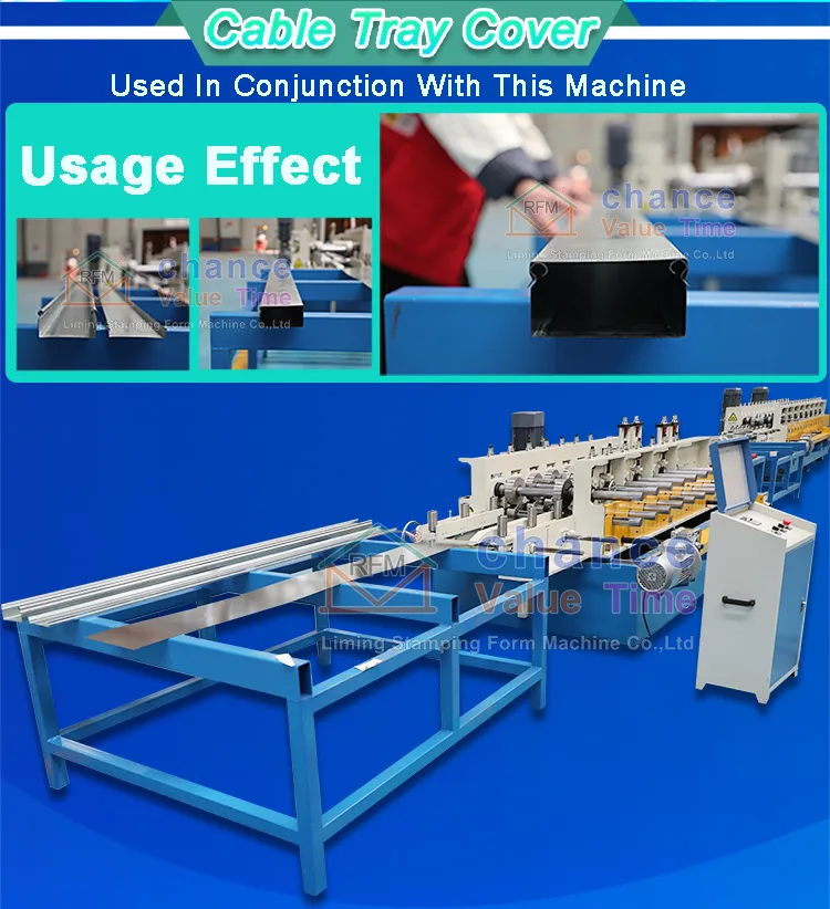 Máquina de fabricación de bandejas de cable perforadas de tipo ajustable y cambiable automático con formación en frío y punzonado