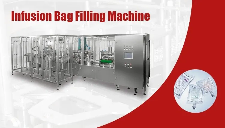 Planta de fabricación de infusiones intravenosas inteligentes con máquina de llenado de bolsas suaves de PVC