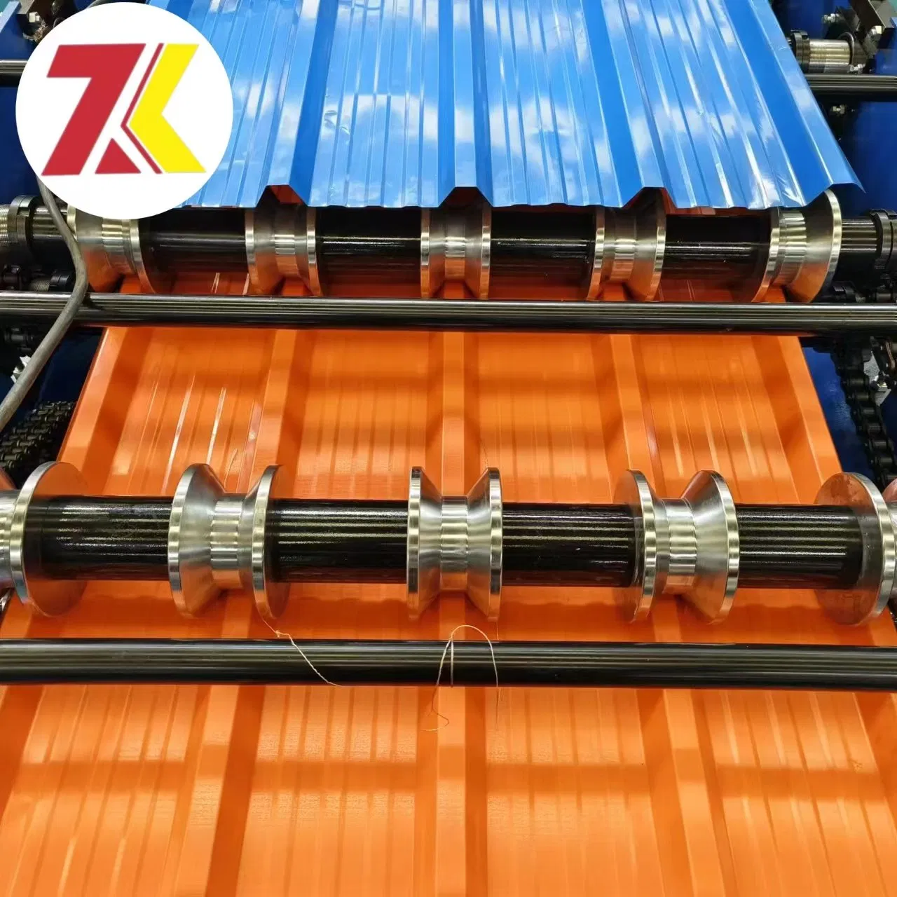 Panel de Techo Zhongke 1000 Omán 380V 8kw Máquina de Formado de Rollos de Hoja para Material de Construcción de Casas y Fábricas