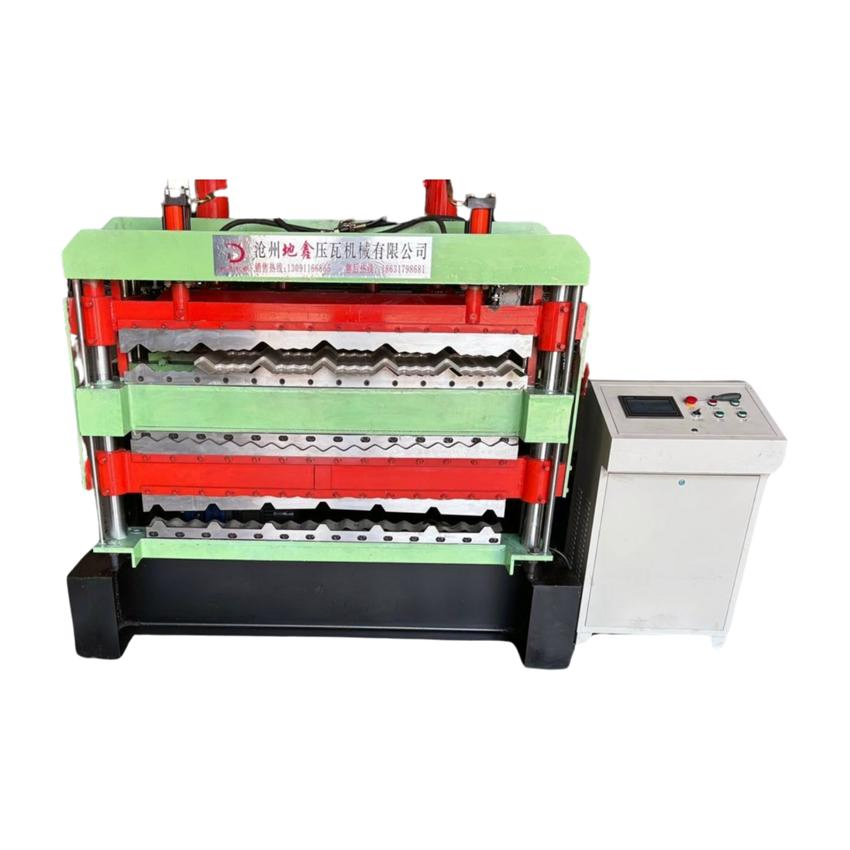 Máquina formadora de rollos de panel sándwich, azulejos vidriados, perfil de acero, techo, techado, máquina automática completa para fabricación de láminas de techo, azulejos vidriados, forjado de metal, máquina para hacer láminas IBR