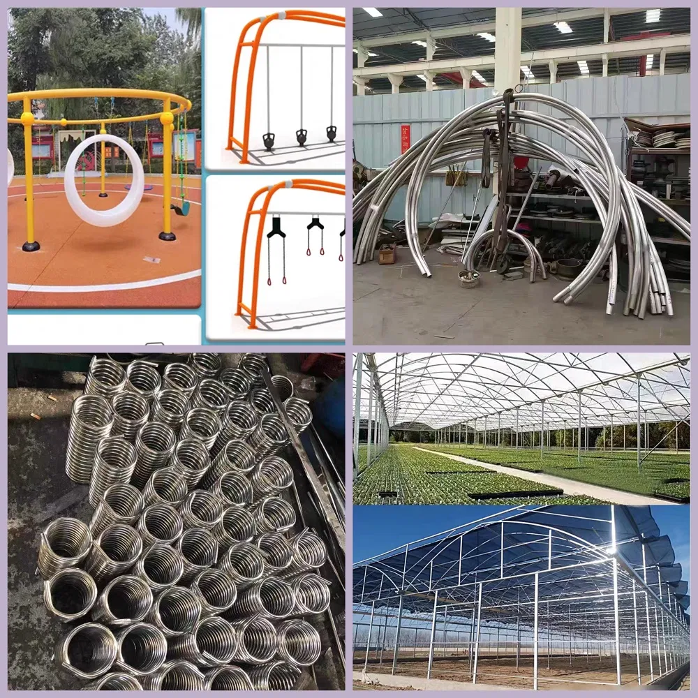 Máquina de Doblado de Tubos de Precisión para Formar Ángulos en Invernaderos y Estructuras de Muebles