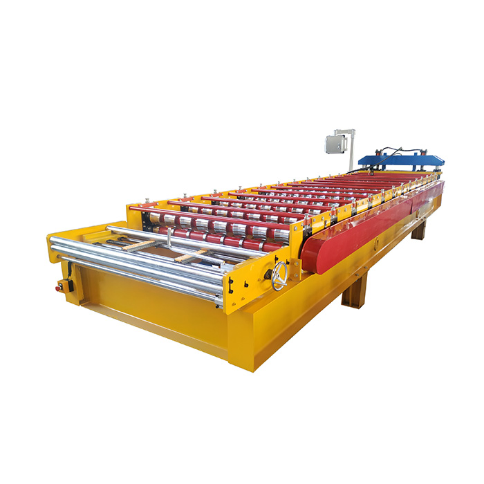 Máquina de formación en frío para láminas de techo de metal de acero galvanizado con múltiples costillas en Colombia