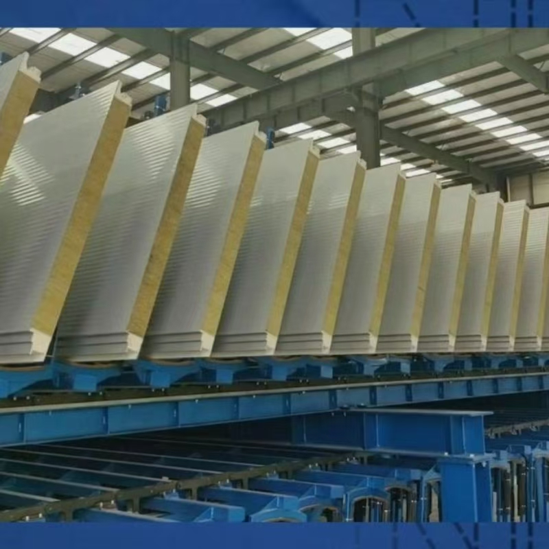Máquina de conformado por rodillos para paneles sándwich de pared aislada de metal con EPS/lana de roca, tejas de acero color, techado de alta eficiencia