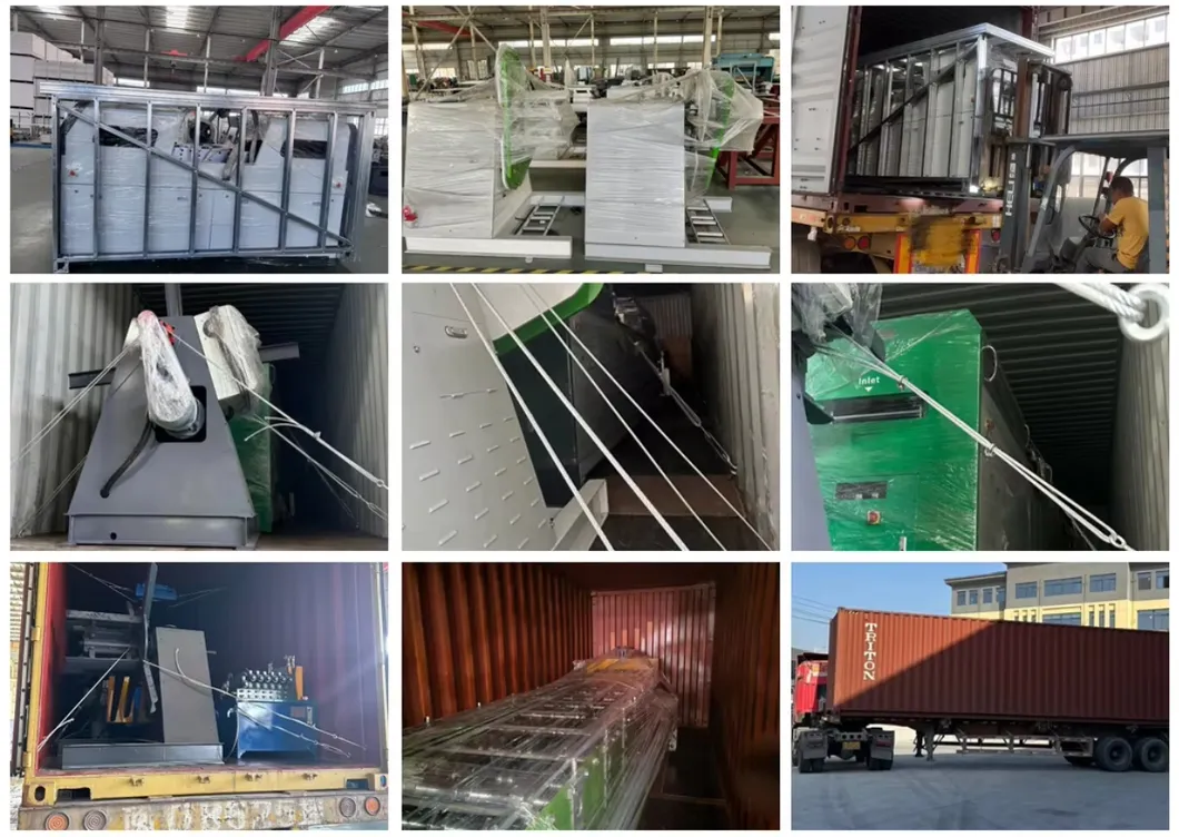 Embalaje y envío de la máquina