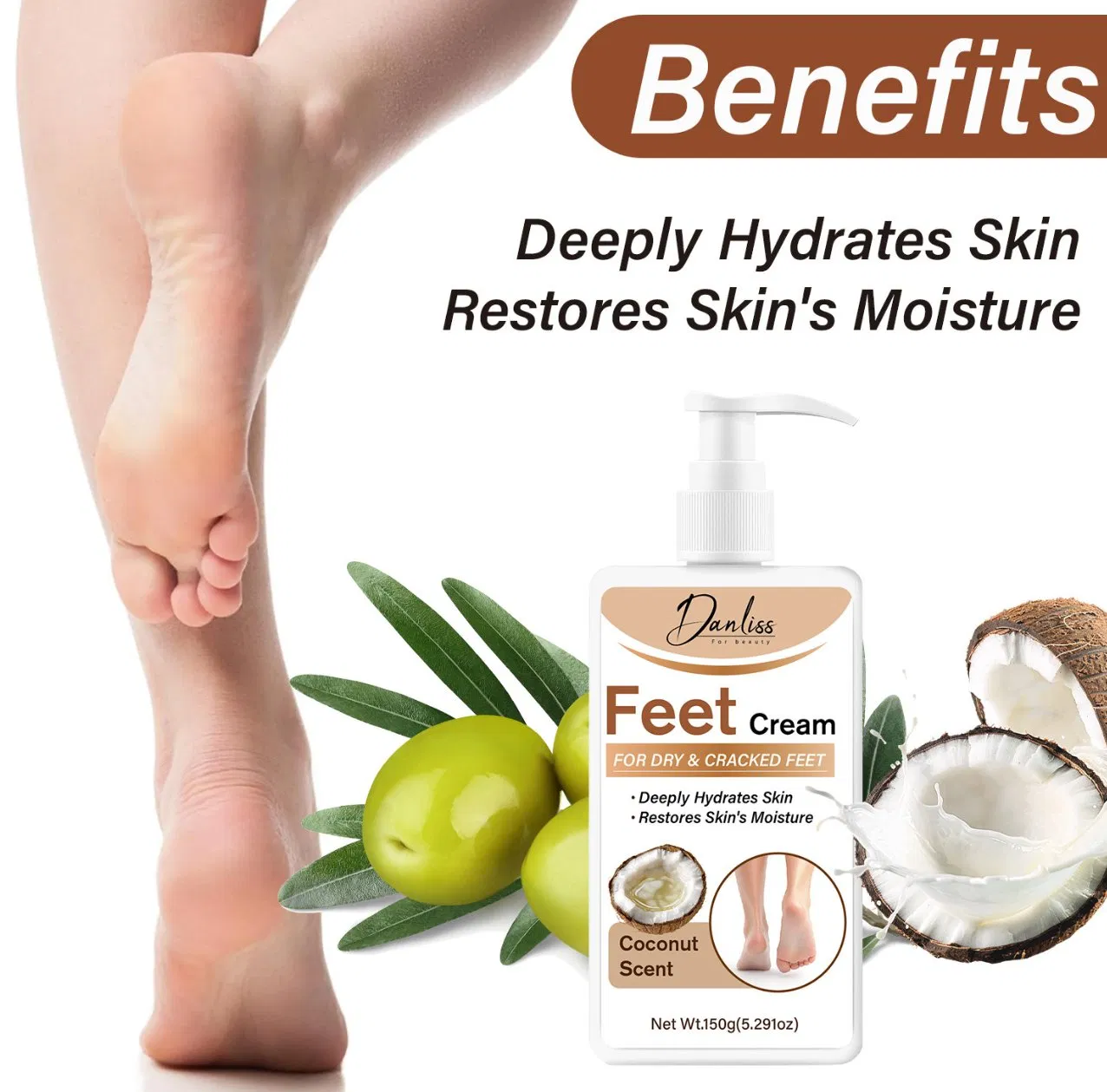 Online Wholesale and Retail Hand and Foot Repair Cream for Rough Thick Dry Cracked Nail Foot Care Feet Cream Repair Moisturizing Peel Crack Nail Foot Cream