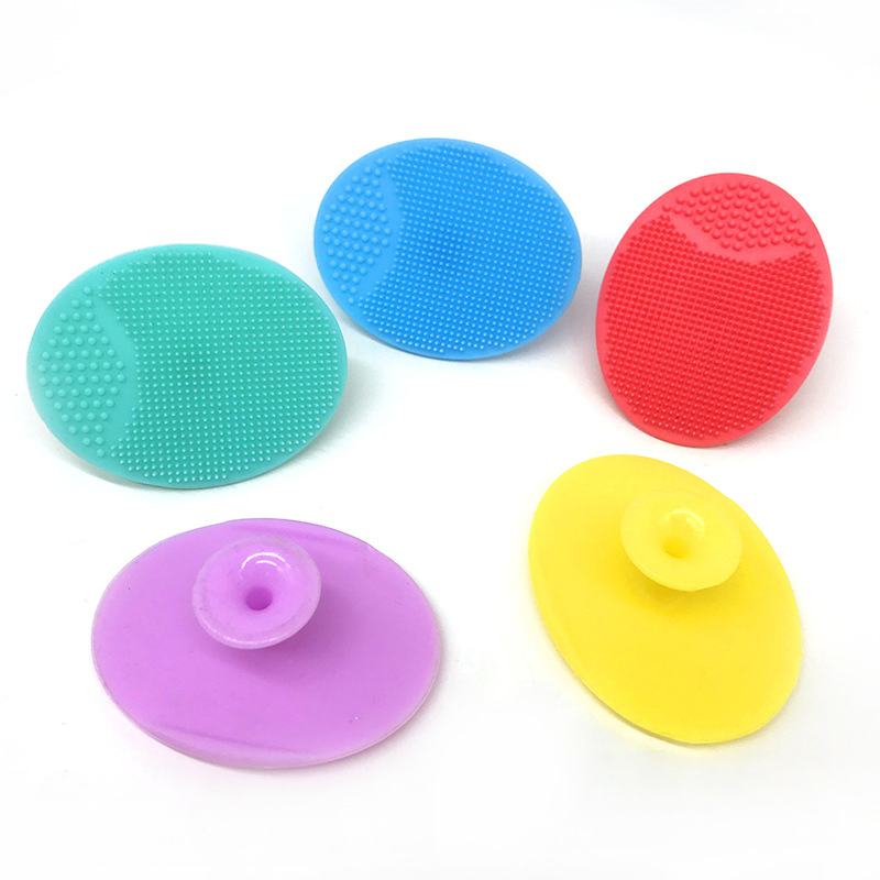 Handheld Mini Facial Exfoliating Brush Soft Silicon Exfoliation Scrubby