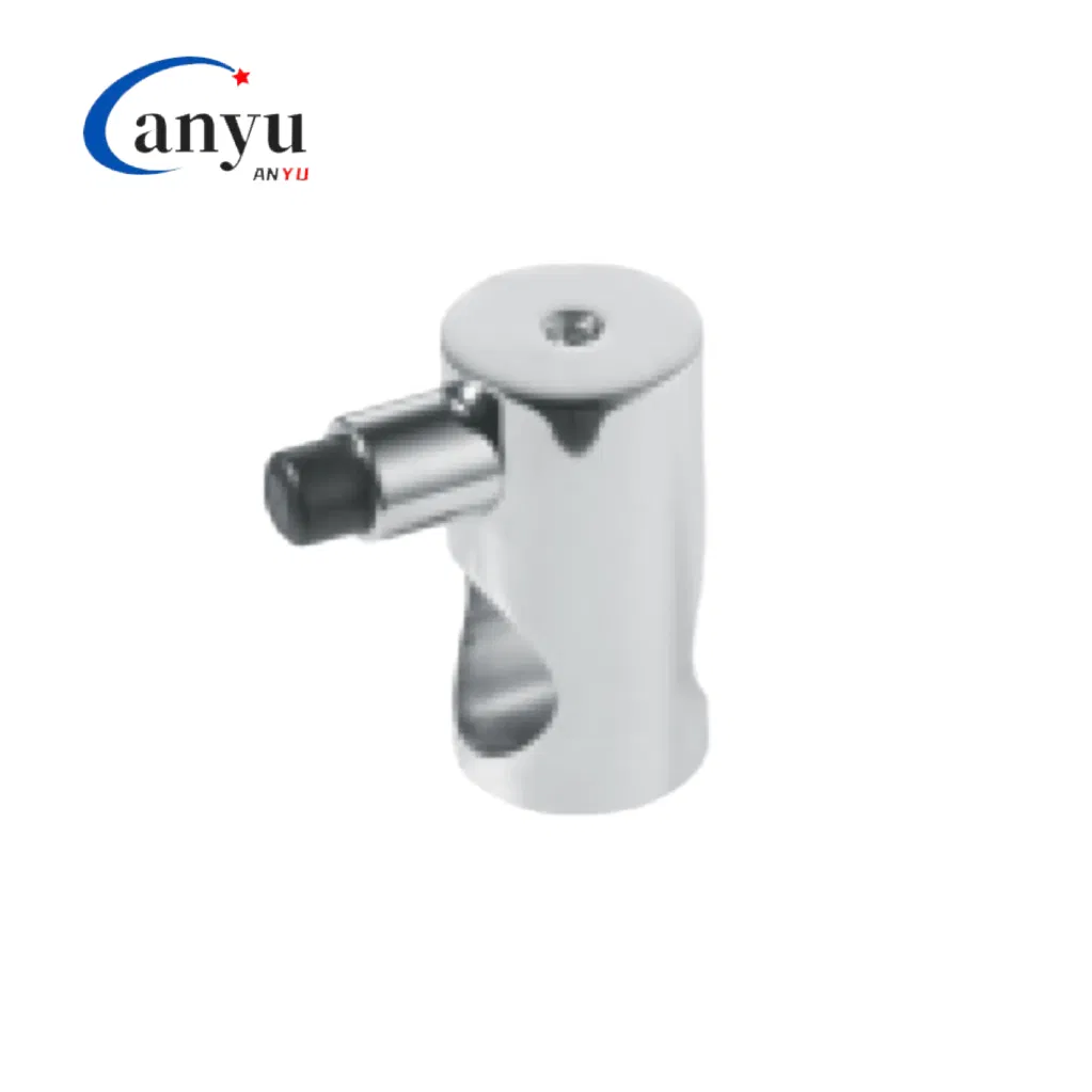 Polished Chrome Solid SUS304 Single Sided Shower Glass Door Knob Sliding Door Accessory