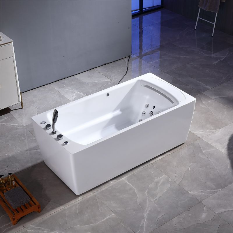 Modern Luxury Sanitary Ware Freestanding Hightech Jets Massage Bath New Designed Waterfall
