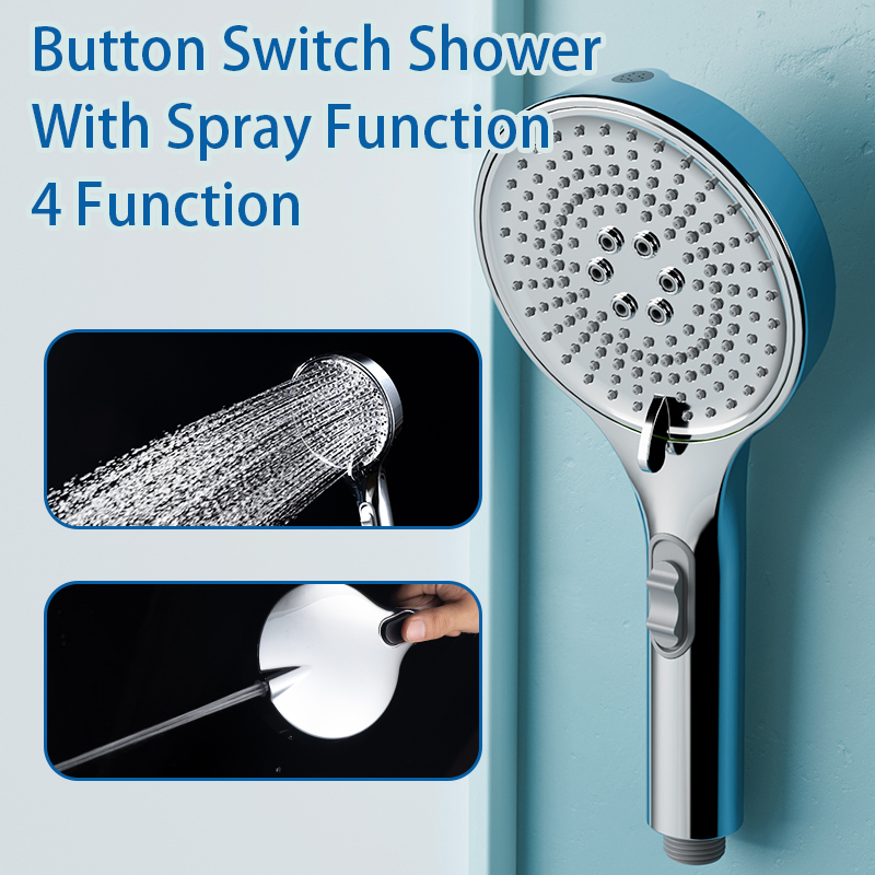 High Quality Plastic Chromed 3f8181 Hand Shower Button Switch Bathroom Accessories