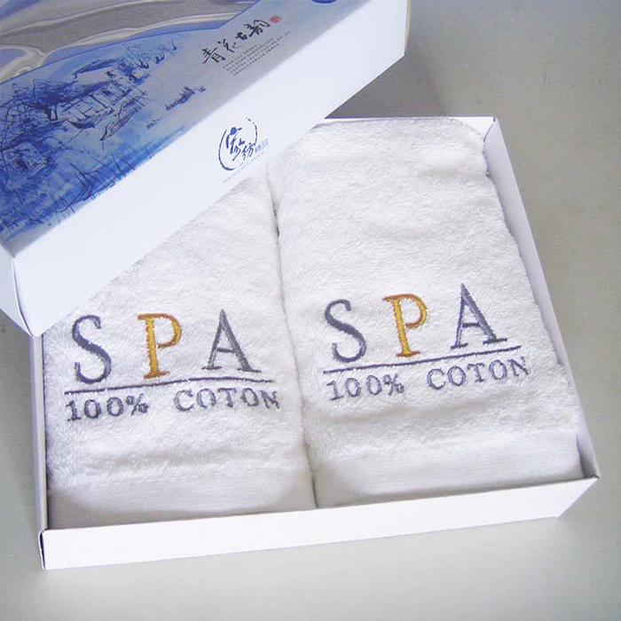 Wholesale OEM/ODM 100% Cotton White Luxury Jacquard Embroidery Quick Dry Bath Towel Set Hotel SPA Towel