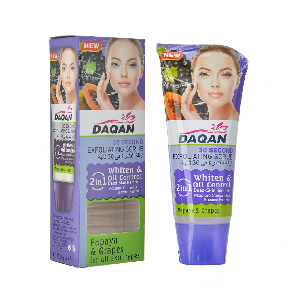 Daqan Hyaluronic Acid &amp; Allantoin 30 Seconds Brightening Facial Exfoliating Scrub