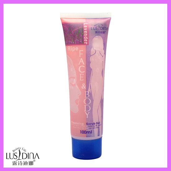 100ml Lavender Face and Body Scrub Gel, Peelinggel