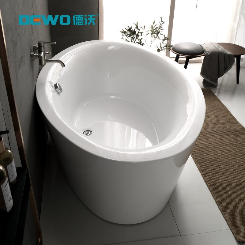 Egg Shape Acrylic Freestanding Massage Bath Full Functions with Bubble (EE629)