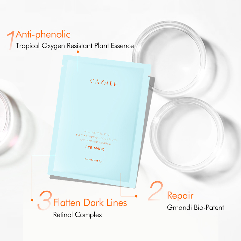 OEM/ODM Cosmetic Hydration Skin Care Reduces Dark Circles &amp; Puffiness Nourishing and Brightening Eye Sheet Mask
