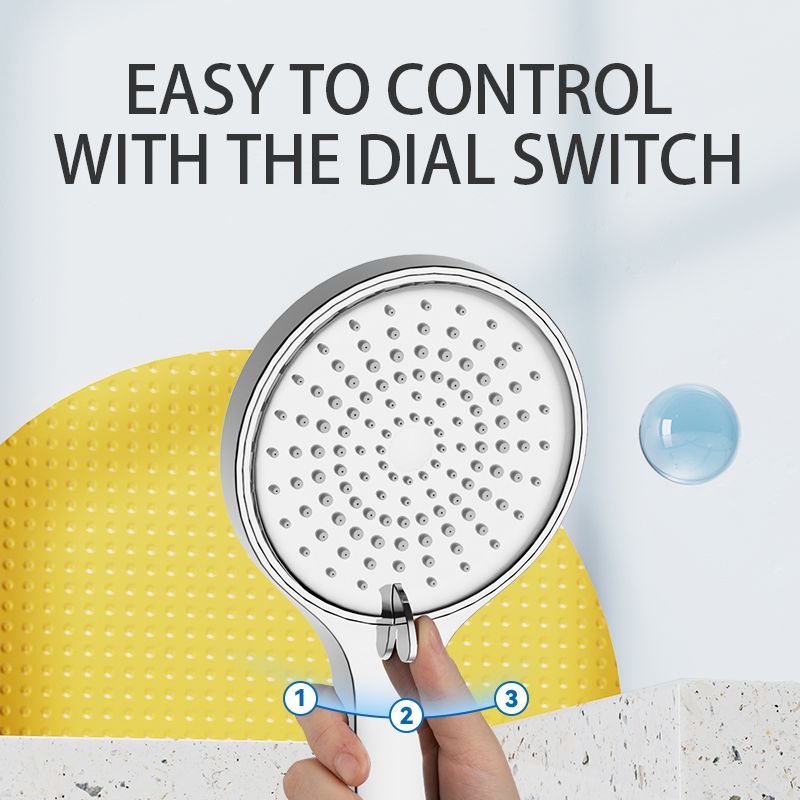 High Quality Plastic 3f8130 Big Shower Face Handheld Shower Bathroom Accessories