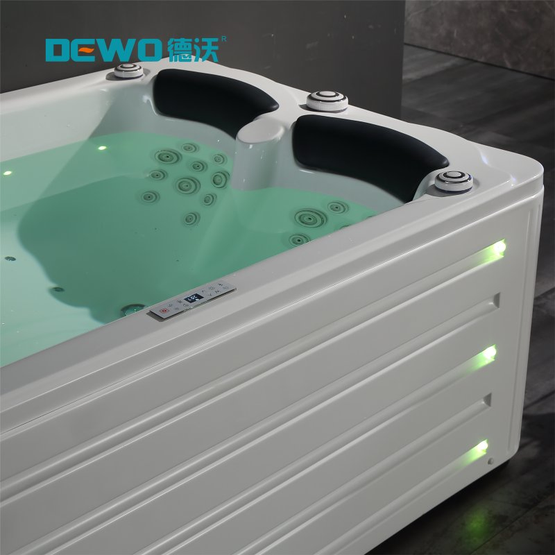 Factory Price Sanitary Ware Acrylic Intelligent Back Jets Bath Customized for Villa