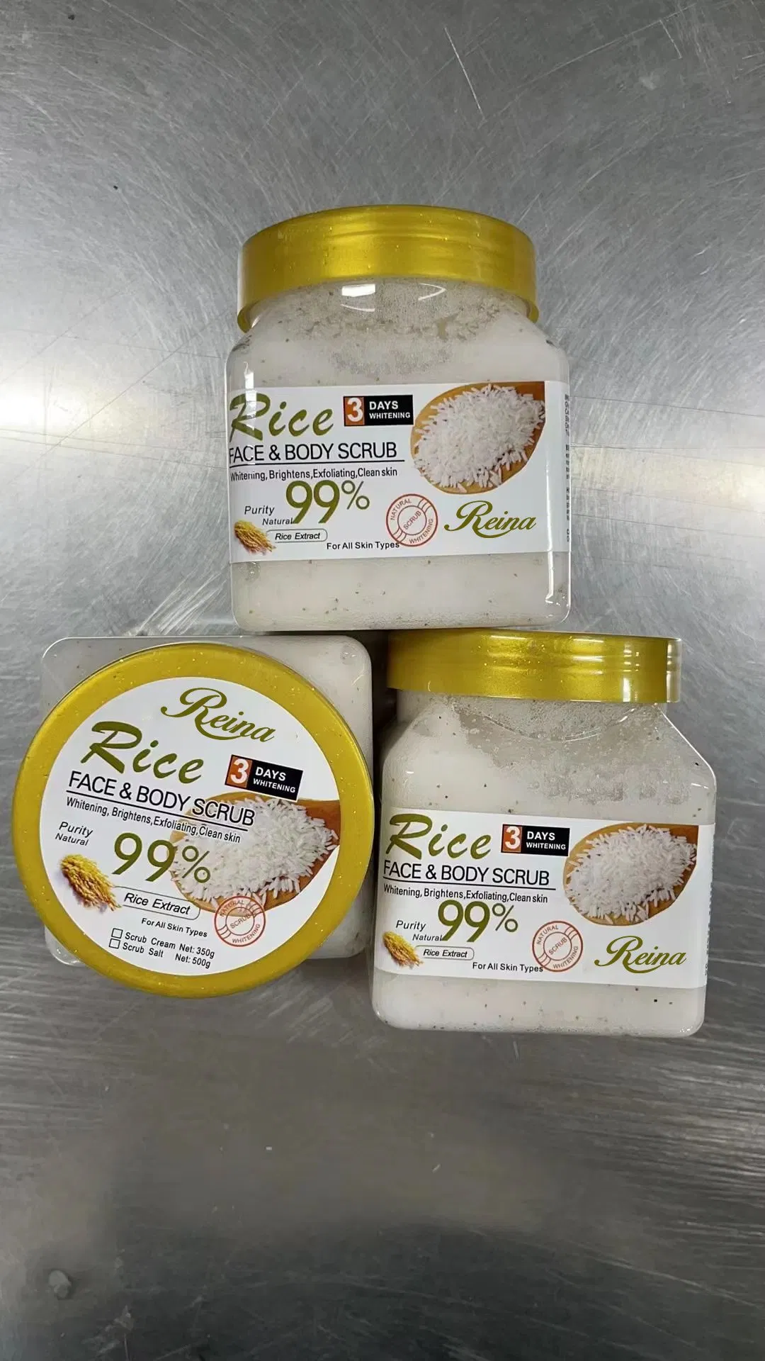 OEM ODM Natural Strawberry Coconut Aloe Vera Deep Cleansing Exfoliation Whitening Body Scrub