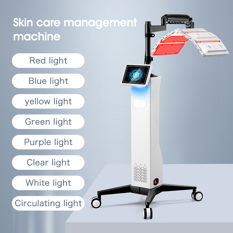 7 Color PDT LED Light Therapy Skin Rejuvenation Anti-Aging Facial Beauty Machine Glowing Skin Scalp Care Skin Rejuvenation