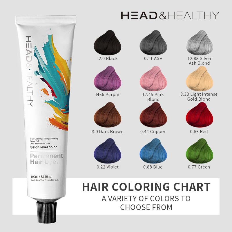 Premium Hair Dye Cream Shampoo - 100ml Custom Packing Solution