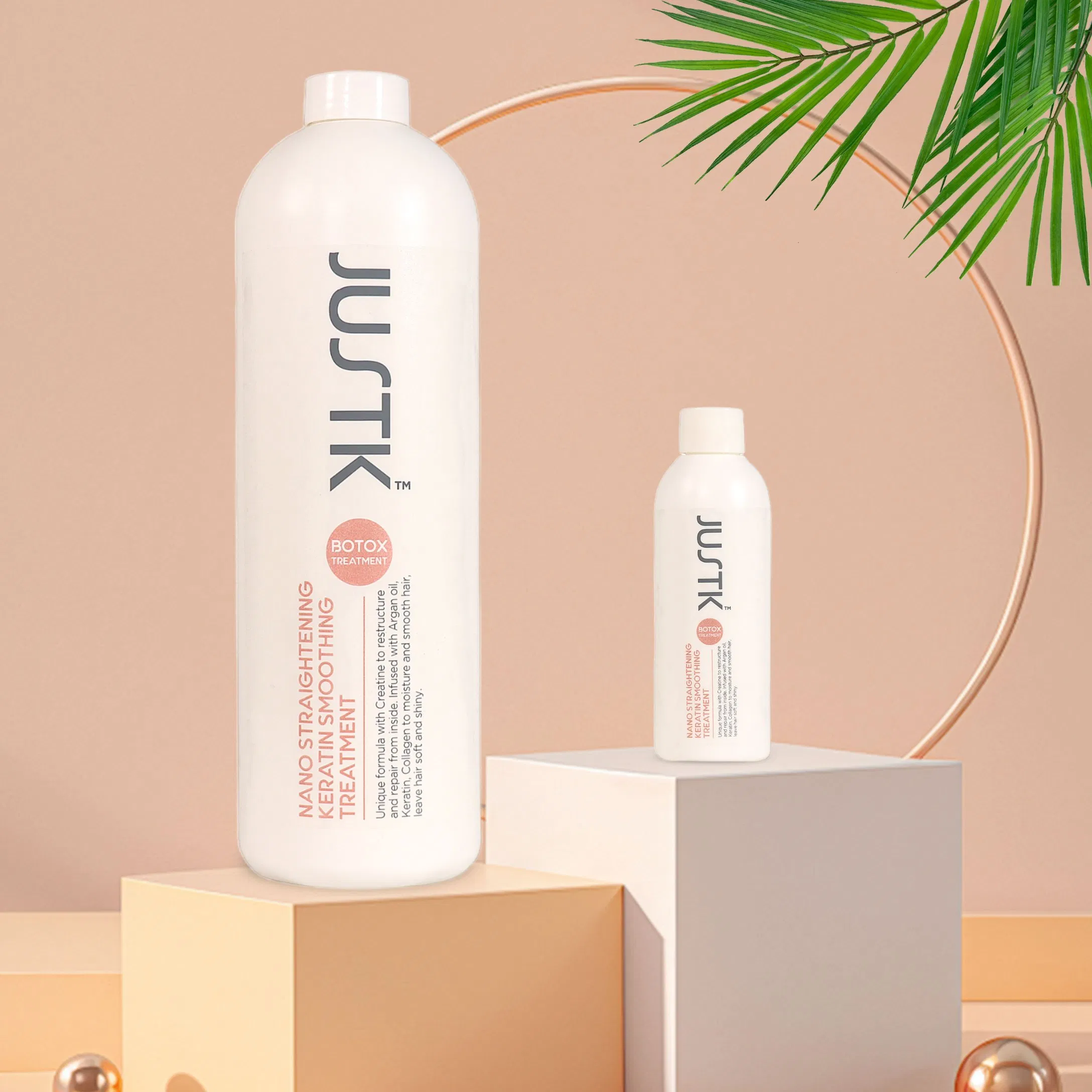 Justk Argan Oil Damaged Hair Repair Nano Straightening Keratin Collagen Smoothing Treatment