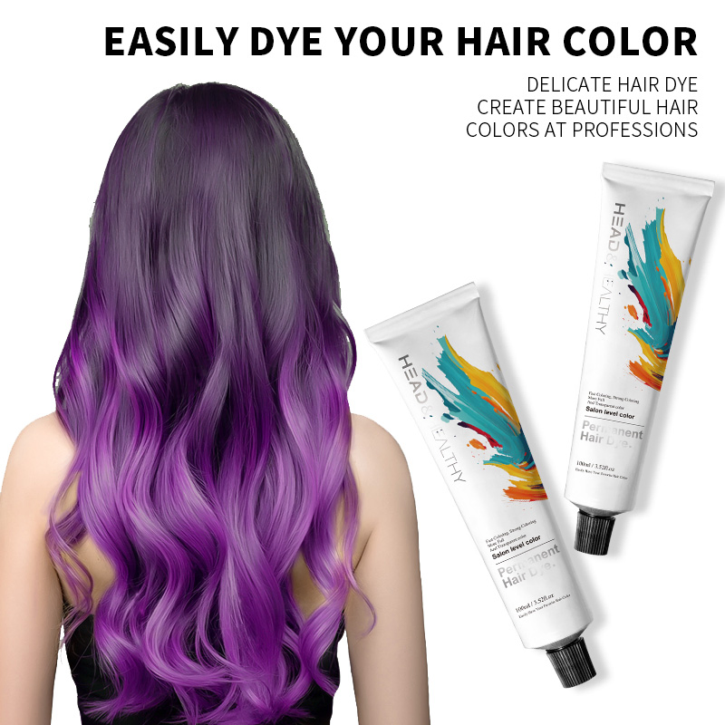 Premium Hair Dye Cream Shampoo - 100ml Custom Packing Solution