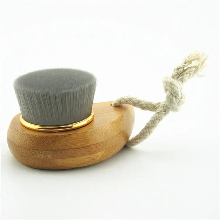 Pine Wood Handle Facial Cleansing Brush Beauty Tools Soft Face Brush