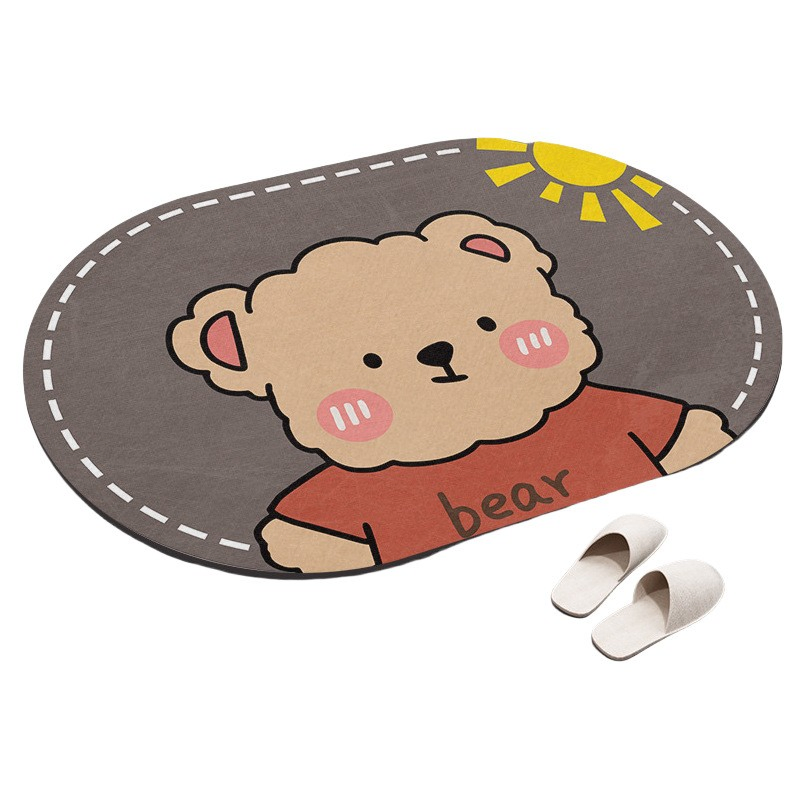 Hengcheng Diatom Mud Bathroom Mat 40X60cm Modern Bathroom Essential