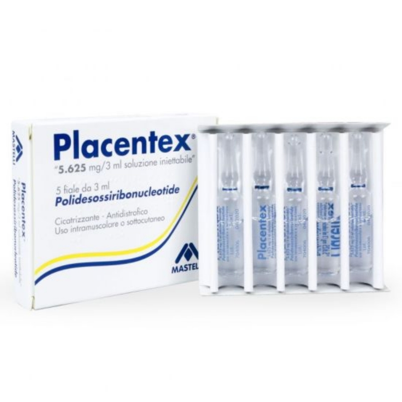 Italy Origin Placentex Injection 3ml * 5 Vials Excellent Preventive Treatment to Delay Aging 5, 625mg/3ml (PDRN) Filler Skin Care Stemcells Mesotherapy