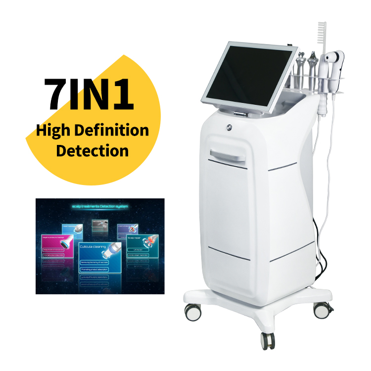 7 in 1 High Frequency Hair Follicle Detection Scalp Treatment Machine Hair Analyze Scalp Care for Sell
