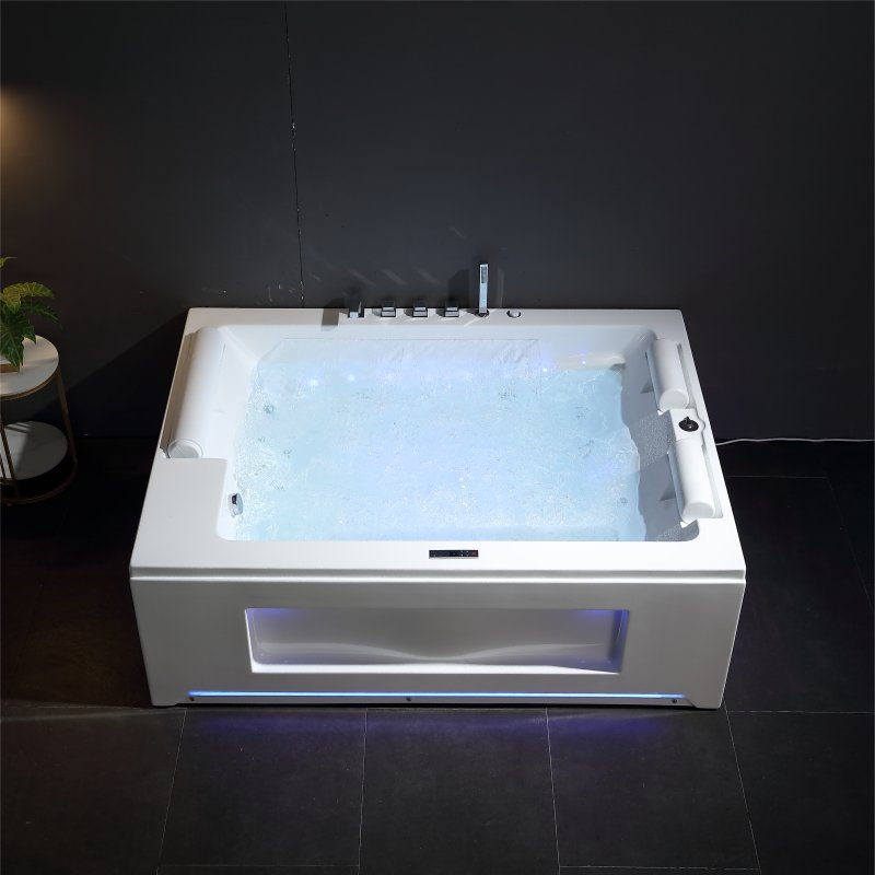 Luxury Sanitary Ware 3 People Lying Bath with Ambient Light (LL763)