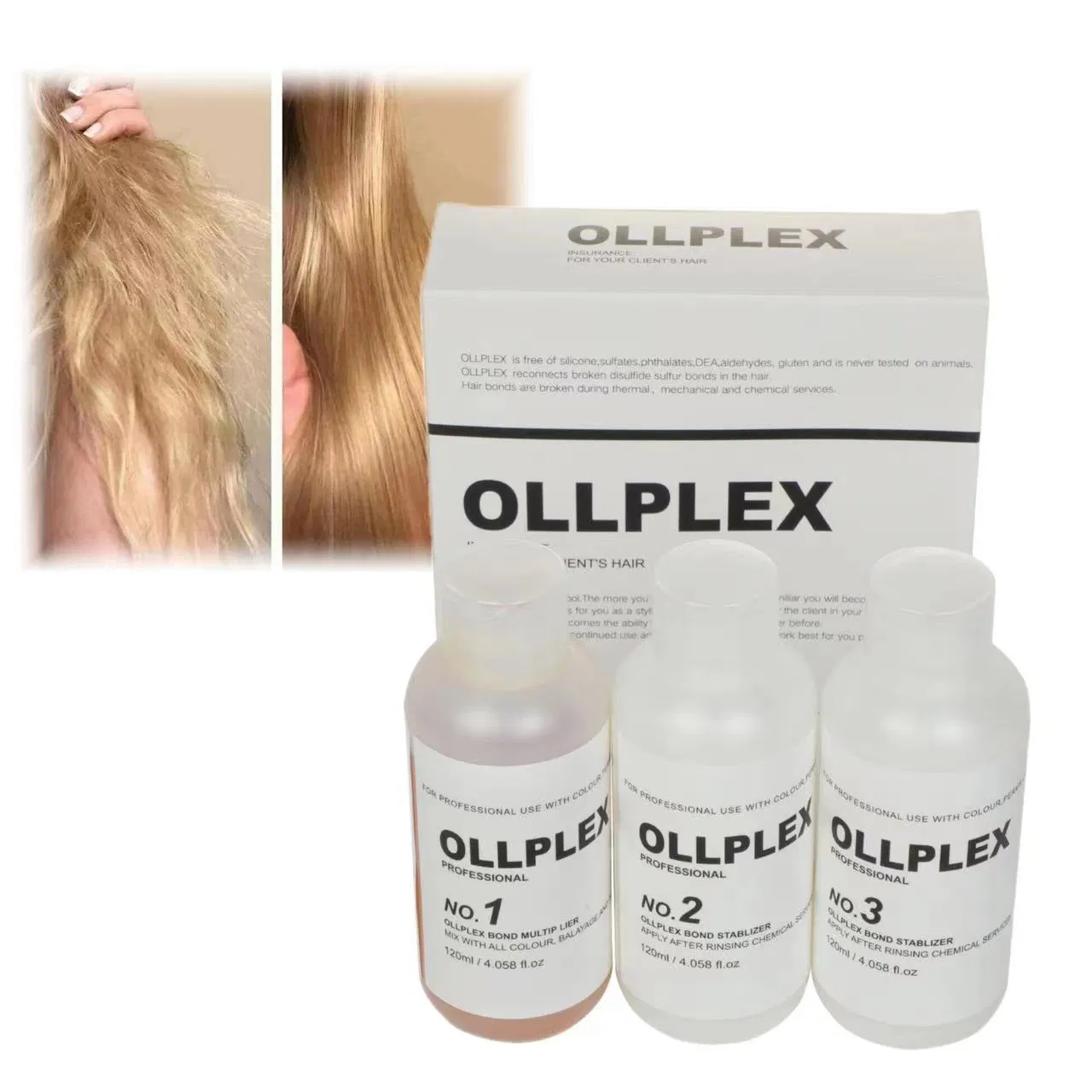 Top Ollplex Repair Hair Treatment Set 2 in 1 Repair Damaged and Dry Hair OEM