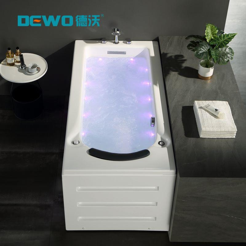 Best-Selling Indoor Sanitaryware Acrylic Freestanding Intelligent Back Hydro Whirlpool SPA Massage Bath