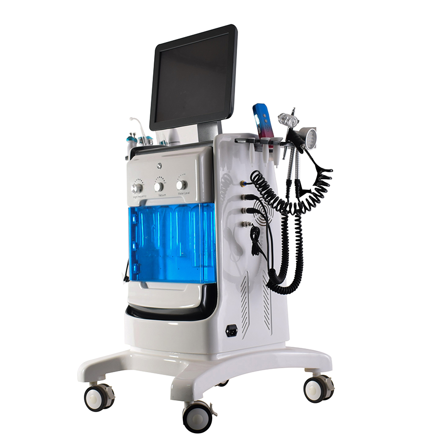 12 in 1 Microdermabrasion Versatile SPA Peel Dermabrasion Diamond Joxygen Facial Aqua Skin Care Machine for Deep Face Cleaning