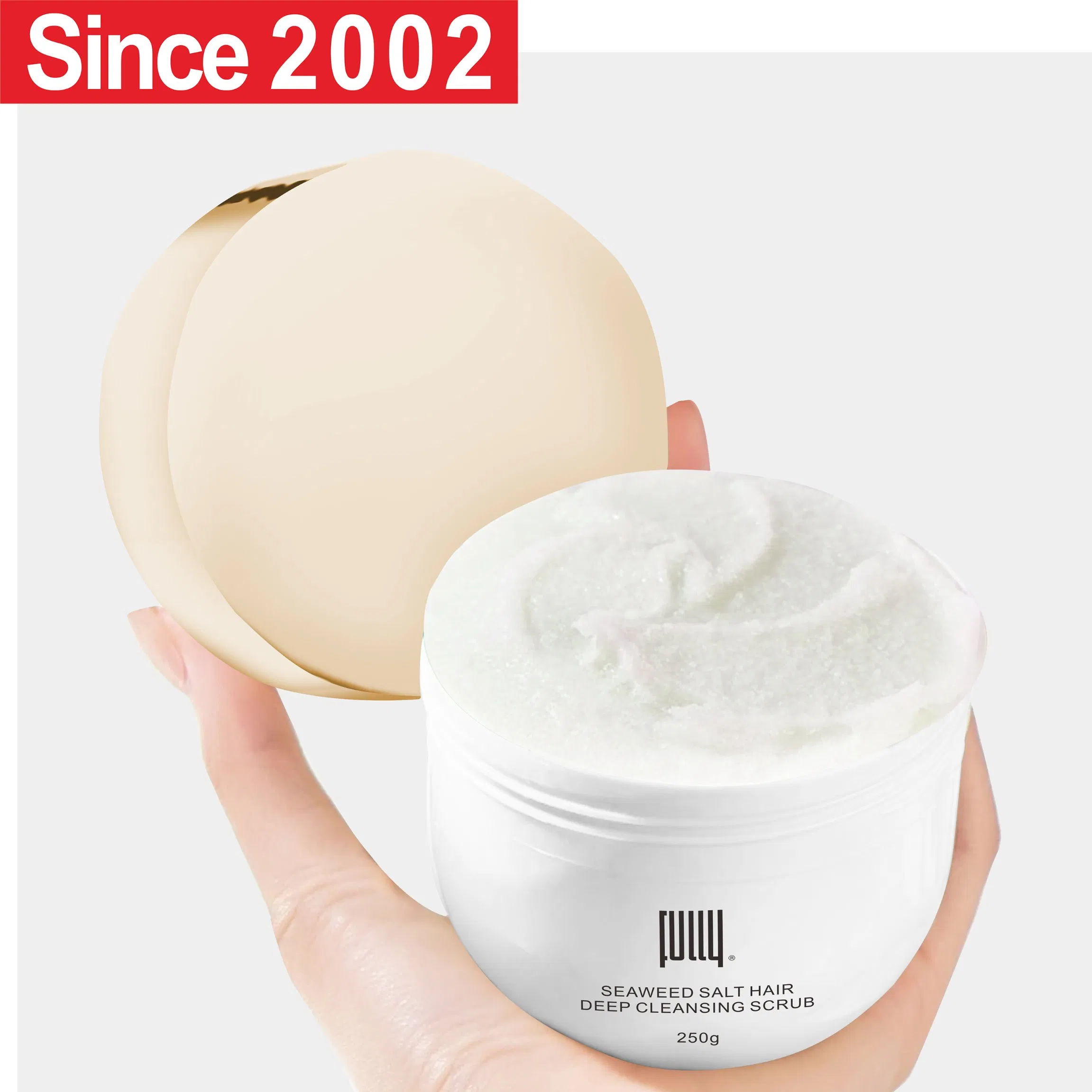 Private Label Hair Care Anti Dandruff Seaweed Salt Deep Cleansing Hair Scalp Scrub